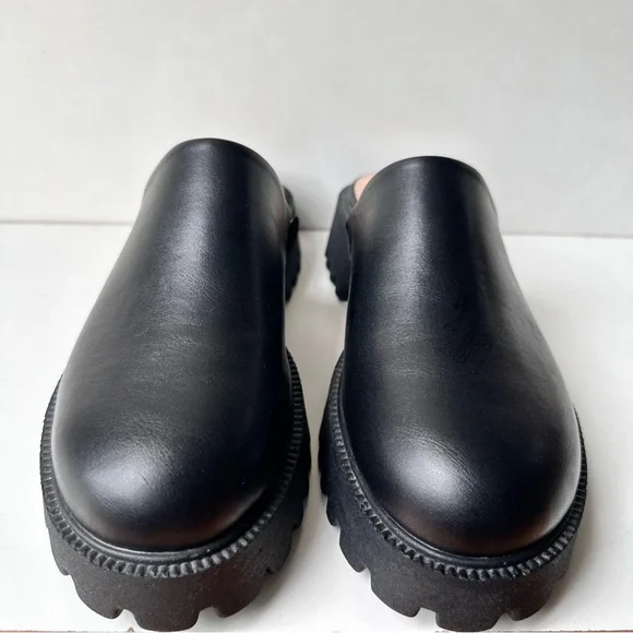Sincerely Jules Womens Bolt Black Platform Chunky Clog Mule 90's Style Shoe  10M - Picture 3 of 15